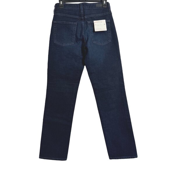 AG Jeans Saige High - Rise Straight Size 26 Dark Wash Full Motion Denim Contour - Picture 15 of 16